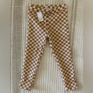 Baby gap neutral checkered pants new with tag